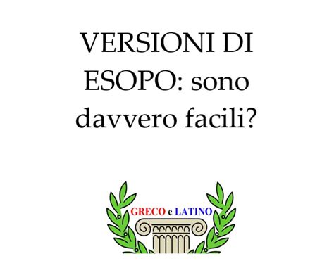 Esopo: versioni dell'autore con traduzione .